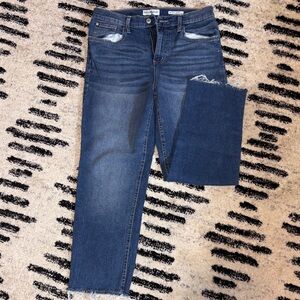 Daisy Blue High-Rise Straight Crop Jeans